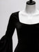 Schwarzes 30er Meerjungfrauenkleid mit Samt