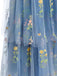 30er Netz-Maxikleid mit Neckholder und Blumen