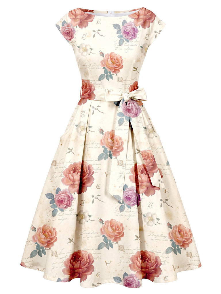 [Pre-Sale] 1950s Floral Vintage Classic Dress