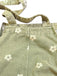 40er Jeans-Jumpsuit mit Blumen und Patchwork
