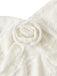 Elfenbeines 30er Kleid mit Blumen und Spitze