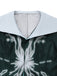 Schwarz-Blaues 40er Zauberer-Cape Kleid