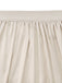 Beige 50er Kleid mit Eckiger Ausschnitt und Puffärmel