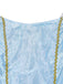 Hellblaues 70er Kleid mit Prinzessin