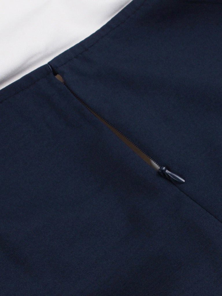 Dunkelblaues 50er Sailor Maritim Swingkleid