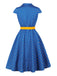 50er Kleid mit Kappärmel und Polka-Dots