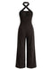 50er Jumpsuit mit Neckholder und Breit