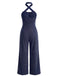 50er Jumpsuit mit Neckholder und Breit