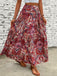 70er Boho Maxirock mit Paisley und hoher Taille