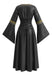 80er Mittelalter Halloween Kleid mit Bindung