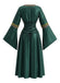 80er Mittelalter Halloween Kleid mit Bindung
