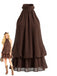 60er Kleid mit Stehkragen und Neckholder