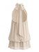 60er Kleid mit Stehkragen und Neckholder