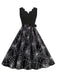 50er Ärmelloses Swingkleid
