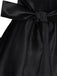 Schwarzes 70er Hexenkleid mit Kapuze und Mittelalter-Look