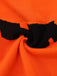 Orangefarbener 70er Halloween-Strickpullover mit Kürbisgesicht