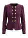 80er Blazer mit Wildleder-Optik und Doppelreiher