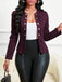 80er Blazer mit Wildleder-Optik und Doppelreiher