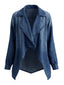 Blaue 70er Jeansjacke mit Revers