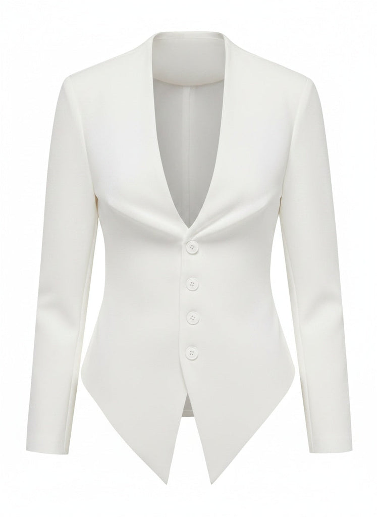 50er taillierter Blazer mit Knöpfen