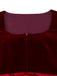 Rotes 50er Oktoberfest-Dirndl-Set mit Polka-Dot-Kleid und Schürze