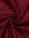 Rotes 50er Oktoberfest-Dirndl-Set mit Polka-Dot-Kleid und Schürze