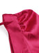 Rotes 40er Korsett-Midikleid mit eckigem Ausschnitt und Puffärmeln