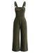 30er Cord-Latzjumpsuit mit Taschen und weitem Bein