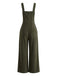 30er Cord-Latzjumpsuit mit Taschen und weitem Bein