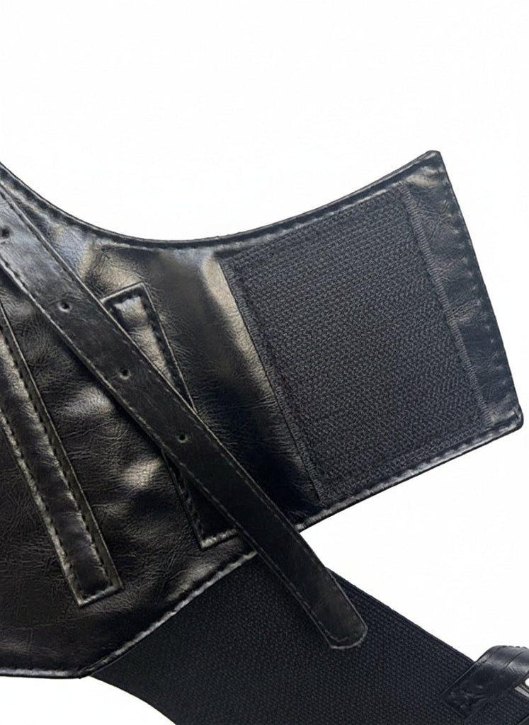 50er viktorianisches Gothic-Kostümset mit Bluse, Korsett und Rock