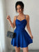 60er Minikleid mit Raffung und Wasserfallausschnitt