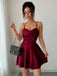 60er Minikleid mit Raffung und Wasserfallausschnitt