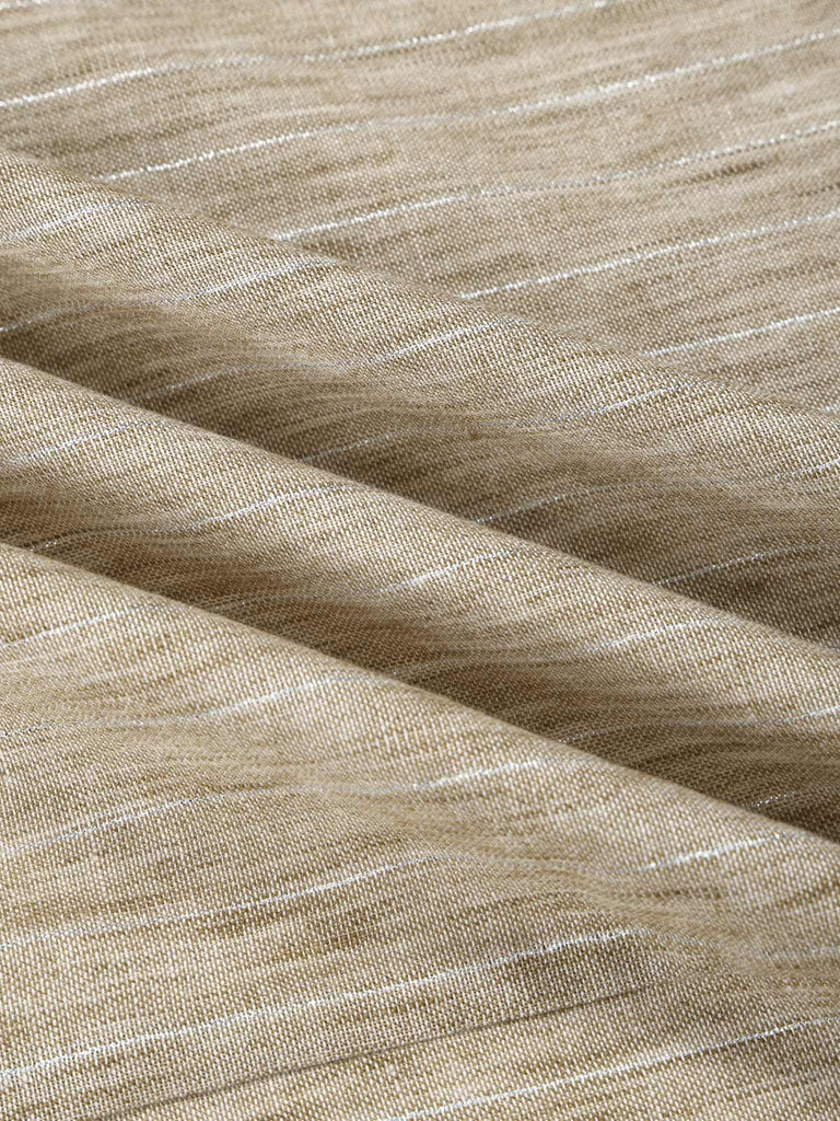 Beige 40er Kleid mit Peter-Pan-Kragen und Schleife