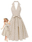 [Vorverkauf] 50er Swingkleid mit Polka-Dots und Neckholder