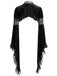 70er Gothic Spitzen-Cape mit Glockenärmeln
