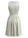 Hellblaues 50er Kleid mit Schürze und Top