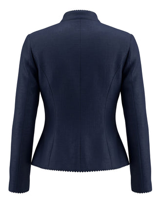Marineblaue 50er Maritim Jacke mit Knöpfe und Figurbetont