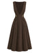 70er Set aus Blumenbluse & Trägerkleid mit Taschen