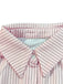 30er Shirtkleid mit Streifen und Wildleder-Patchwork
