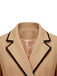 40er Jacke mit Revers und Kontrastpaspel