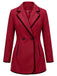 40er Jacke mit Revers und Kontrastpaspel