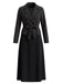 40er Nadelstreifenset aus Blazer und A-Linien-Midikleid