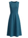 40er Nadelstreifenset aus Blazer und A-Linien-Midikleid