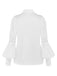 50er Bluse mit Spitze und Ballonärmeln