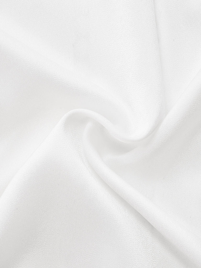 50er Bluse mit Spitze und Ballonärmeln