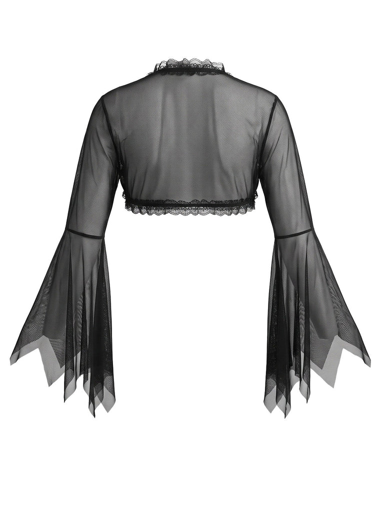 Schwarzes Halloween Accessoire-Set mit Fledermausflügeln