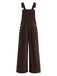 50er Cord-Latzhose mit Taschen und weitem Bein