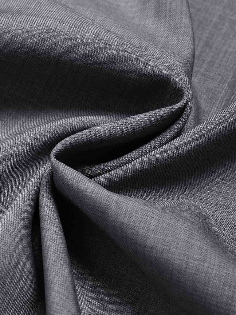 50er ärmelloses Midikleid mit Gürtel und Brosche