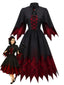 [Vorverkauf] 50er Vampirkleid mit Fledermausärmeln und Zackensaum