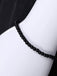 Schwarzes 70er Joker-Queen Maxikleid mit schulterfreiem Schnitt